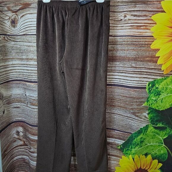 Alfred Dunner pants proportioned short women's 10 brown NWT - Picture 2 of 4